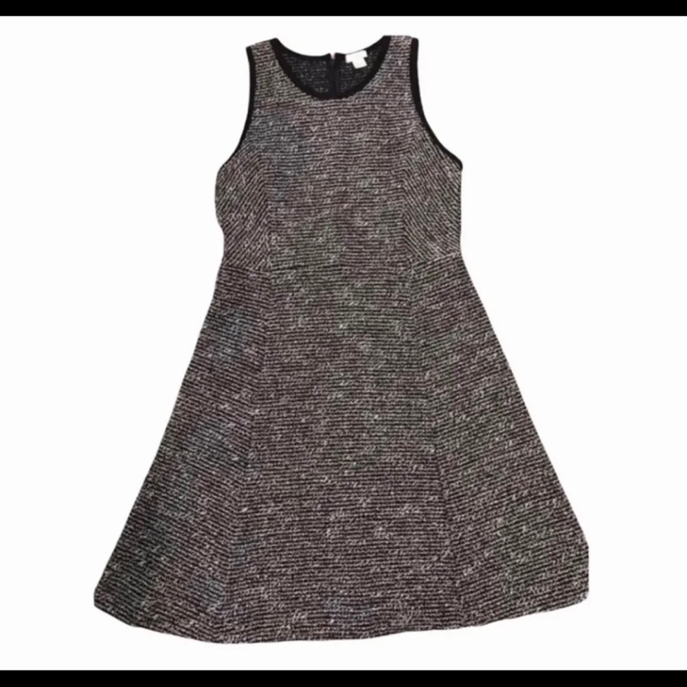 J. Crew black and white wool dress